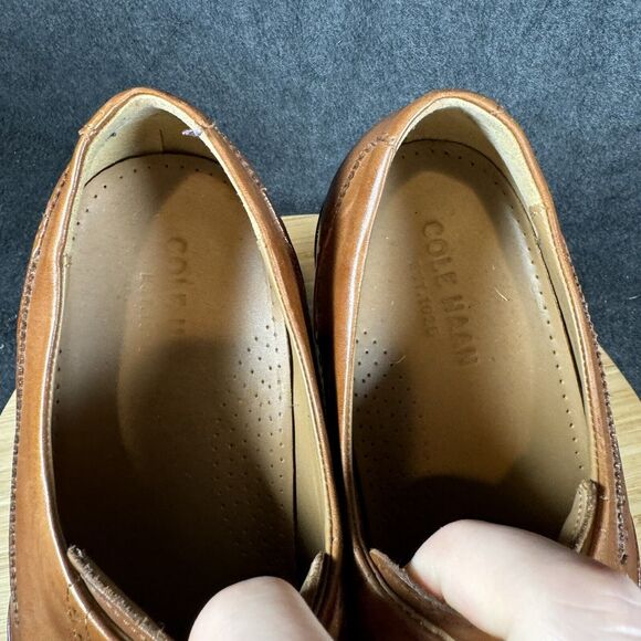 Cole Haan‎ Men's Warren Wing Tip Oxford Style C20322 British Tan Size 10.5 - Picture 7 of 8
